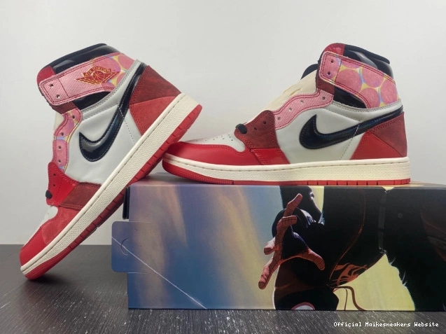 Official Maikesneakers Across the Jordan DV1748-601 High OG Spider-Man 1 Spider-Verse 0711